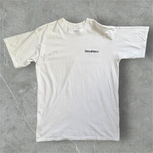 VTG DreamWorks Size Large SKG Crew Neck T Shirt Large White‎ Single Stitch